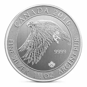 2016 1.5oz Canadian Silver White Falcon