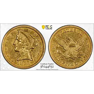 1854 $5 (2)
