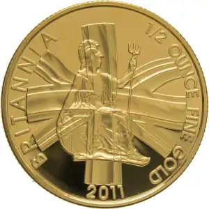 Any Year 1/2oz British Gold Britannia - 22k (1987-2012)