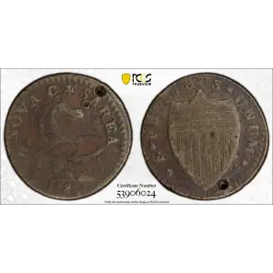 1787 Small Planchet, Plain Shield (2)