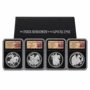 Four Horsemen 4-Coin 1 oz Silver Proof NGC Set