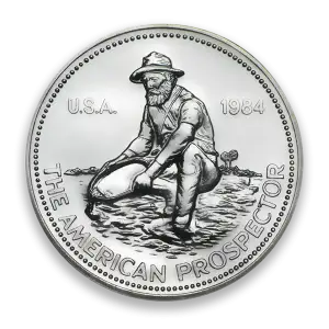 Any Year 1oz Engelhard Silver Prospector Round (2)