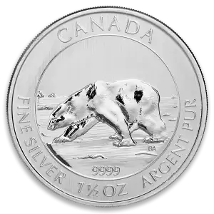 2013 1.5oz Canadian Silver Wildlife Series - Polar Bear