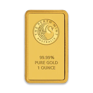 1oz Australian Perth Mint gold bar - minted